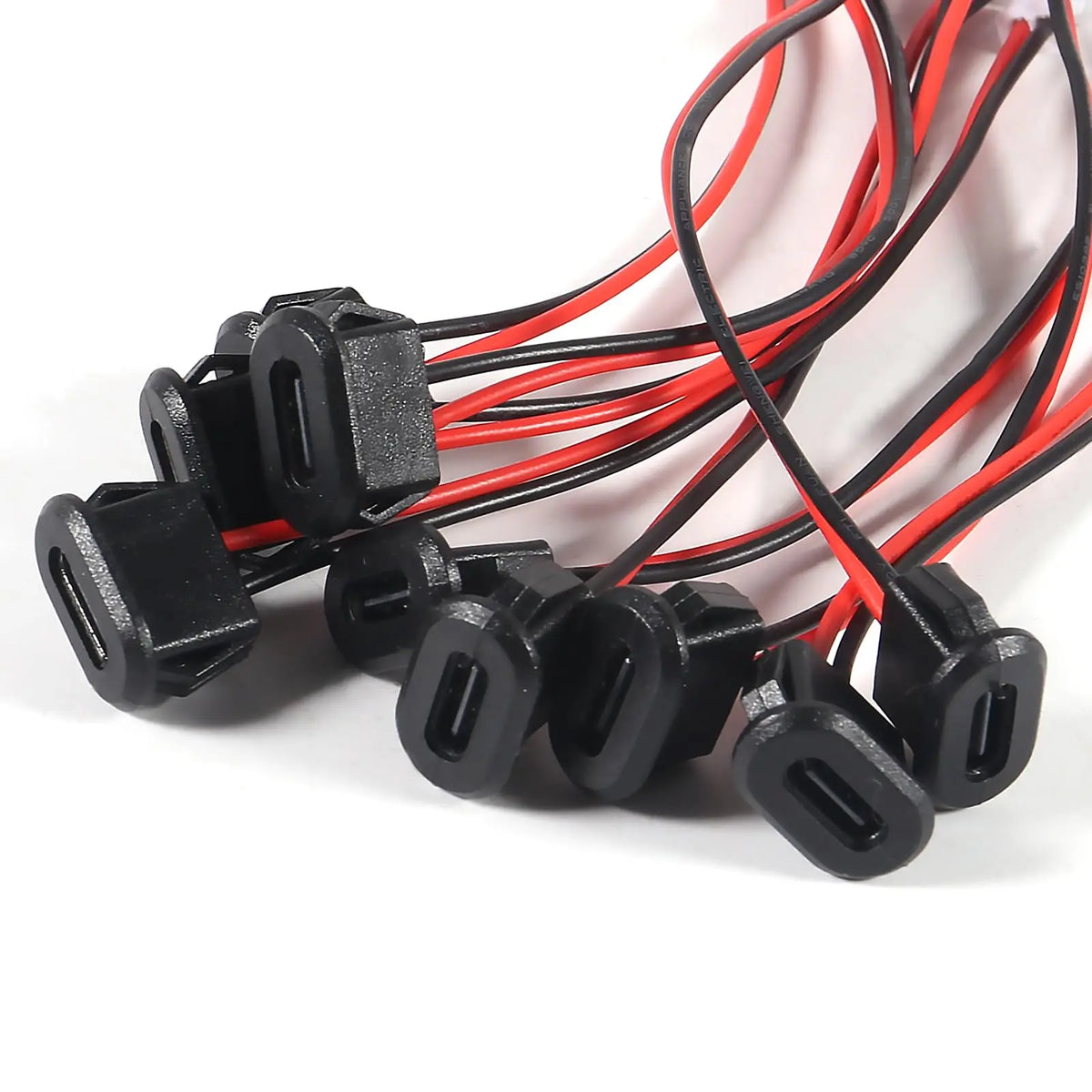10PCS Type-C Female Chassis Waterproof 2P Solder Wire Type U