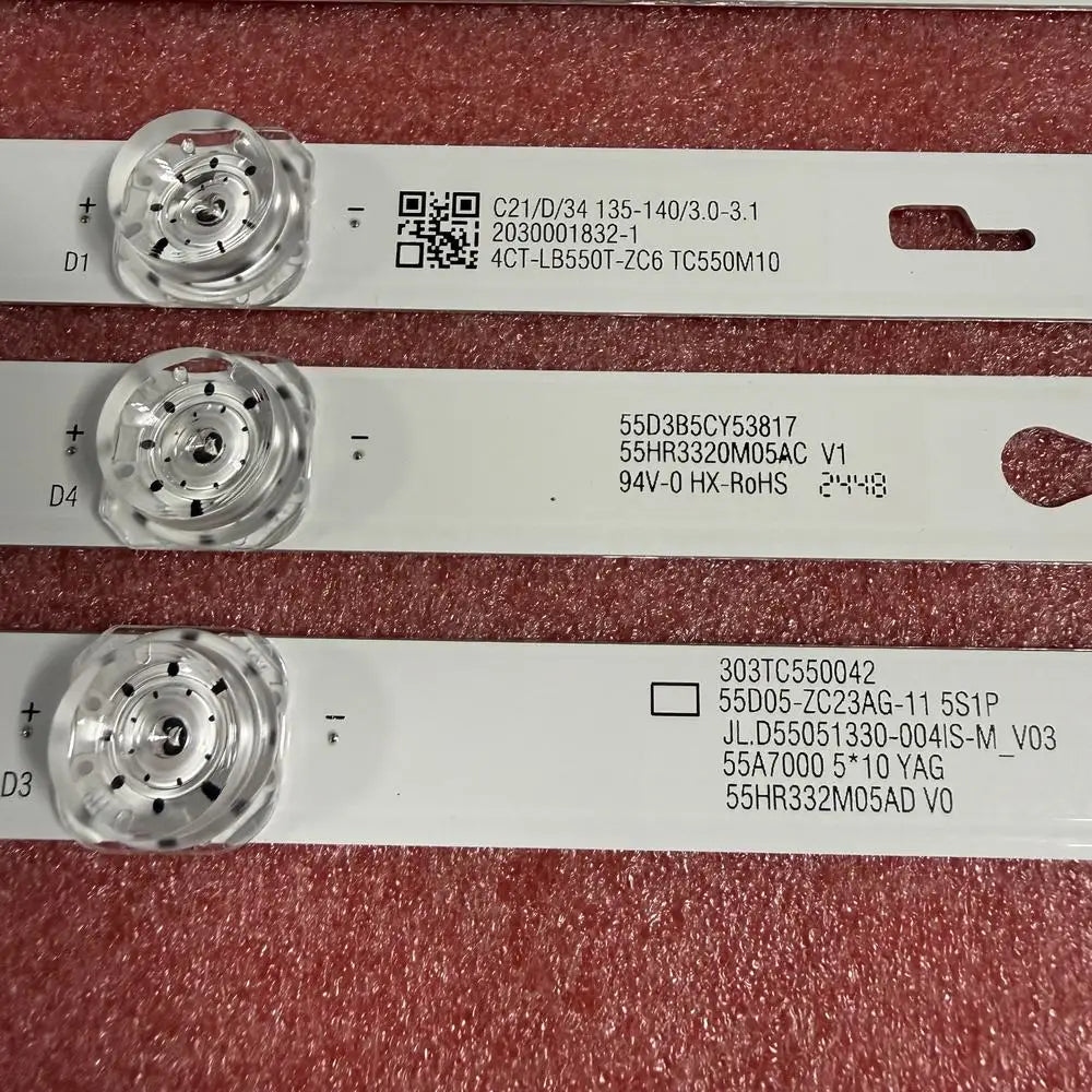 LED Backlight Strip for LUCOMS T55AGZZ1TU 55A7000 TCL55D05-ZC23AG-11 55HR332M05AC V1 V2