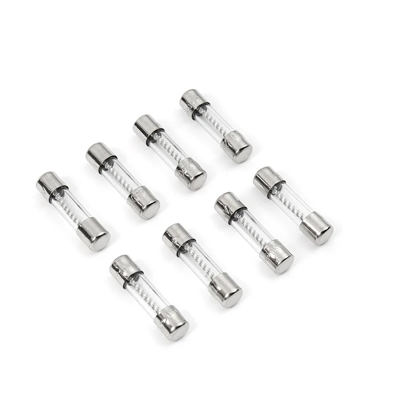 10PCS 5x20/6X30mm Slow Blow Glass Tube Fuse Multiple Current