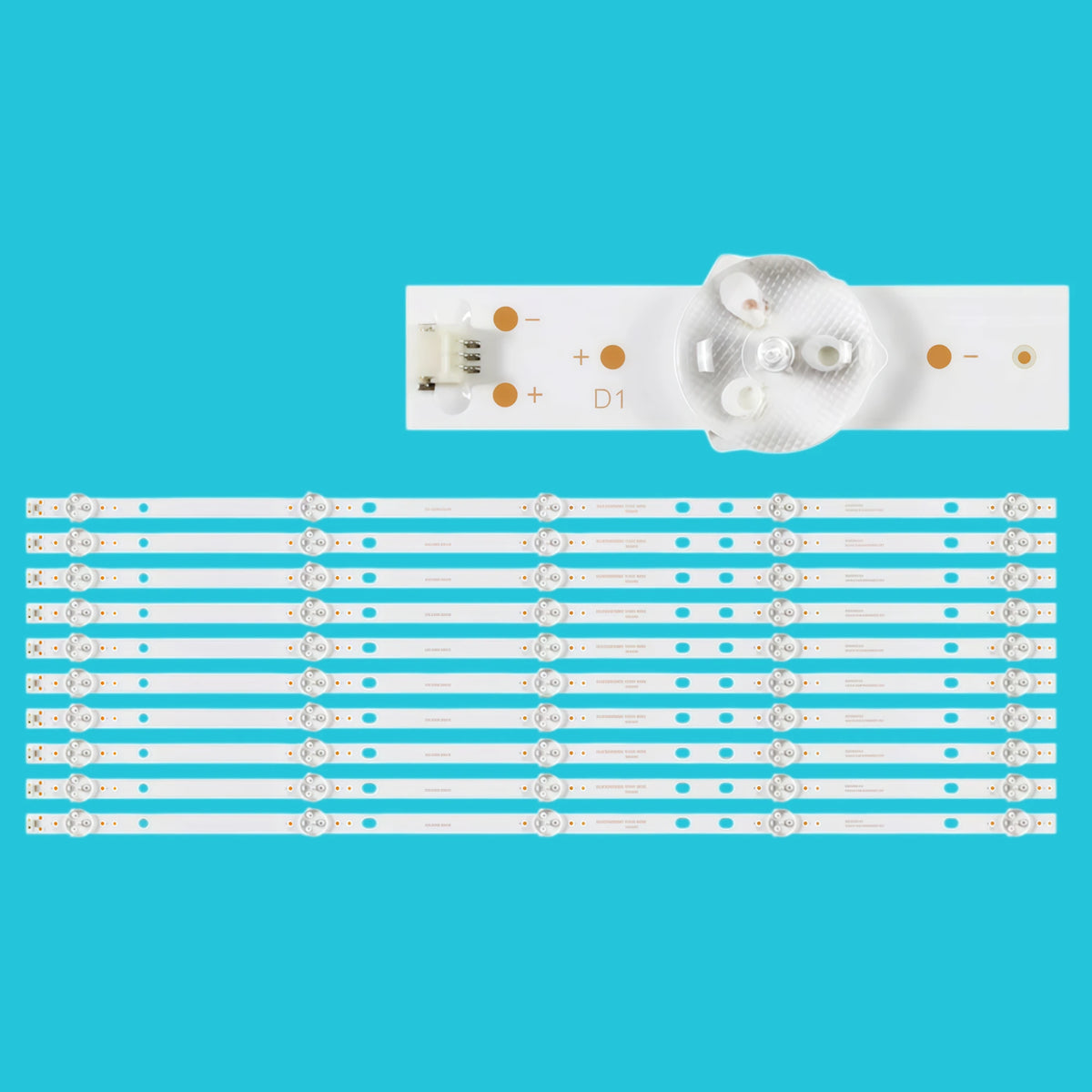 LED Bar Backlight DLED58SMD 10X5 0002 For HR58U3SDK1 58A06 V553 B58U RHOS581SM - Replacement TV Backlight