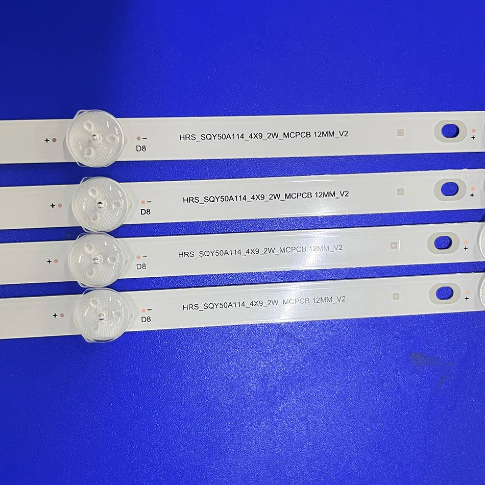 LED Strip for TF-LED50S01T2SU TV NVR-8060-504K2S-SMA-N HRS_SQY50A114_4X9_2W_MCPCB 12mm_V2 STV-LC50ST0045U