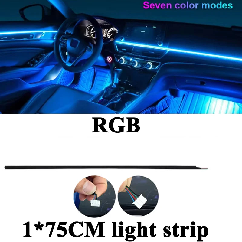 18 in 1 Symphony RGB Atmosphere Light Parts Main Sub Controller 20/35/75/110CM Light Extend Line Speaker Foot Lamp Storage Light