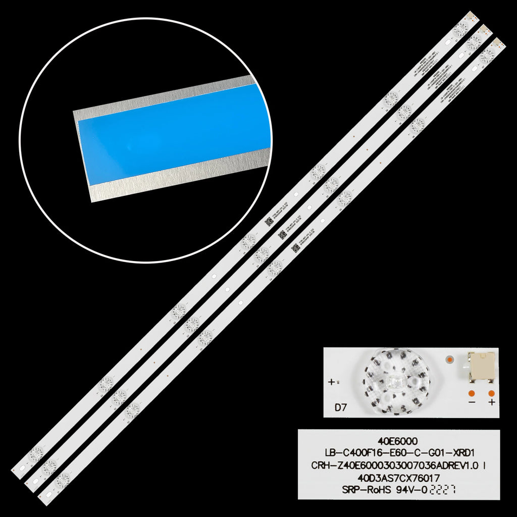 LED Backlight Strip for 1/5/10 Kit LED Backlight Strip for SТV-LC40LT0011F LB-C400F16-E60-C-G01-XRD1 40E6000