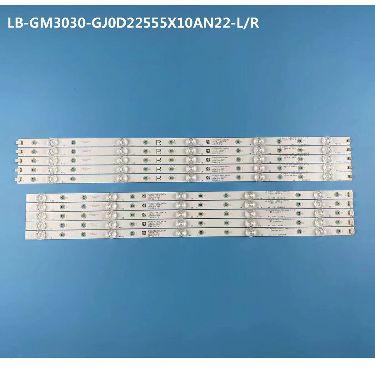 LED Backlight Strip for Philips 55PUS7334 55PUS7354 55PUS7855/12 LB-GM3030-GJ0D22555X10PC09-T - Replacement
