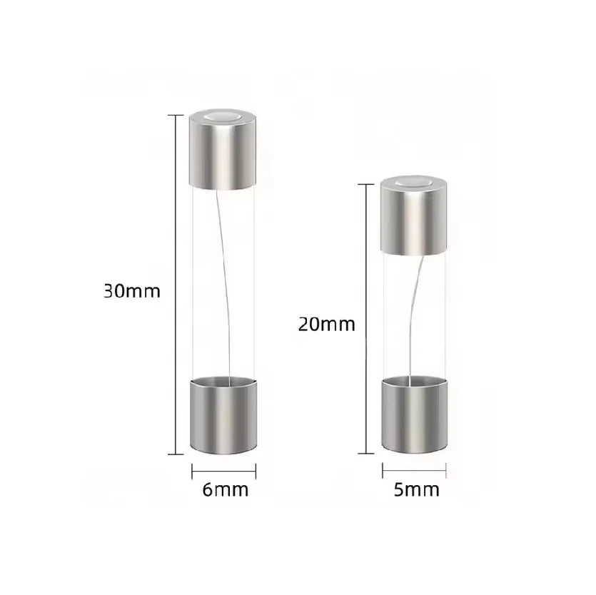 5x20mm 6x30mm Glass Tube Fuse Assorted Kits Fast-blow Glass 