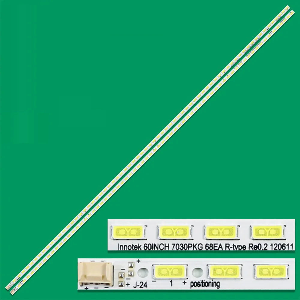 LED Backlight Strip for 2pcs LED Backlight Strip For 2012SSP60 68L 68R 7030 LCD-60NX550A LCD-60NX255A