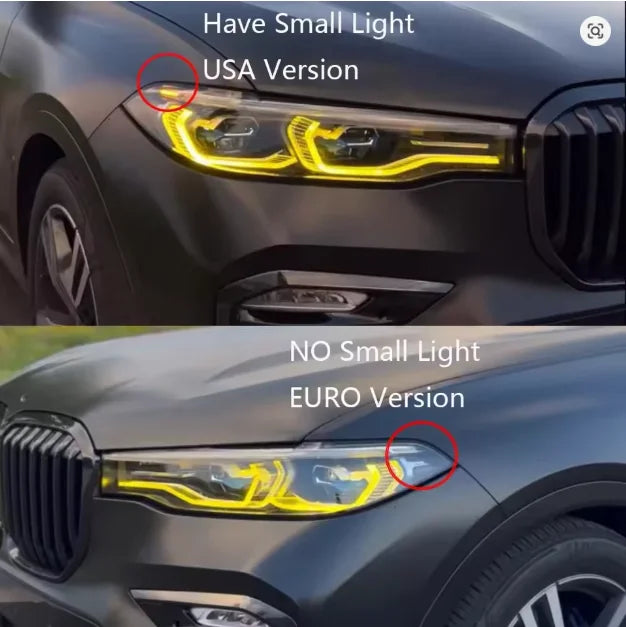 LED Headlight Daytime Running Light Module CSL Yellow Blue Red Amber for BMW G07 X7 2019-2021