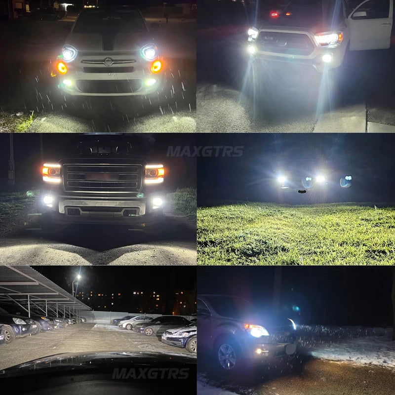 2x GT Series H1 H4 H7 H8 H11 9006 9005 HB3 LED Headlight Bul