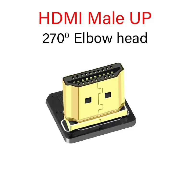 FPV HDMI-Compatible Connector Flexible Flat Cable Raspberry Pi 4 Micro HDMI To HDMI/Mini HDMI Female 90 Degree FFC 20pin