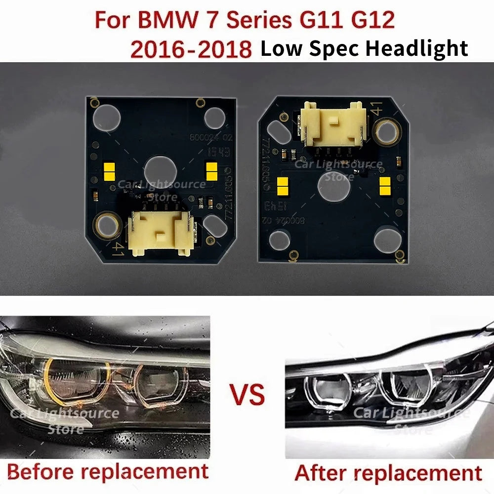 Angel Eye DRL Board Lightsource For BMW 7 Series G11 G12 2016-2018 LED Headlight Daytime Running Light Module
