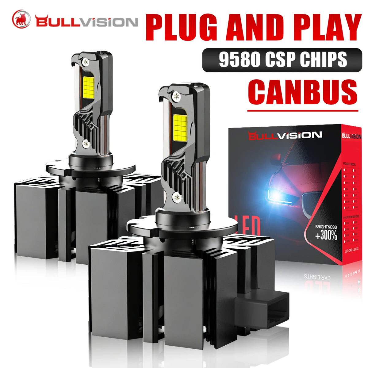 D1S D3S LED Car Headlight Bulb 800W 600000LM D1R D3R LED CAN