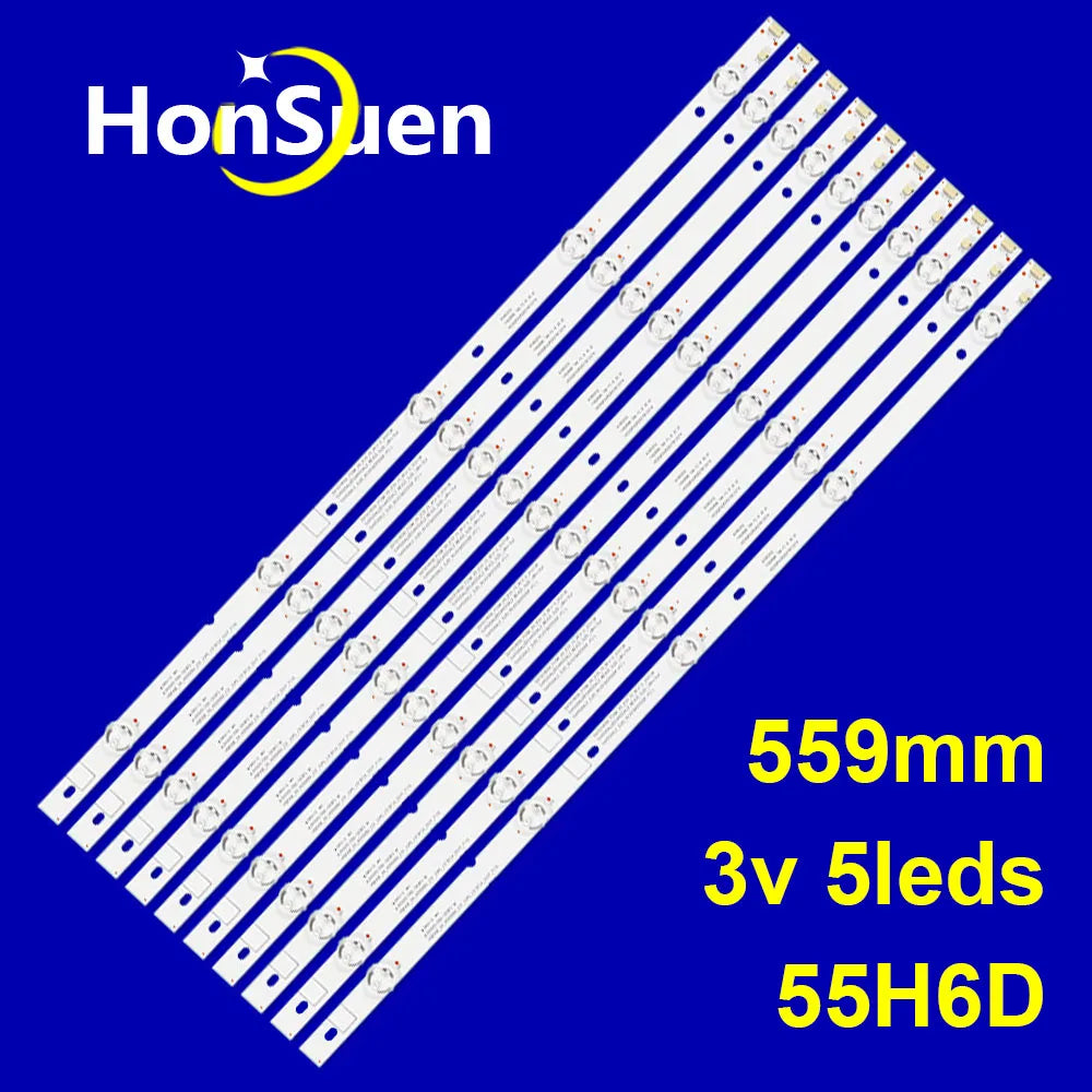 LED Backlight Strip for5 lamp for Hisense 55'' TV EVERLIGHT LBM550M0501-LE-5 (0) 55H6D 55N5300 55DU6070