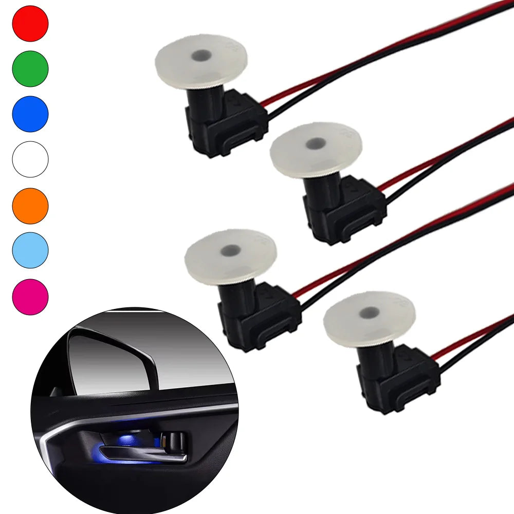 Car Door Handle Light LED Ambient Footrest Light Single Colo