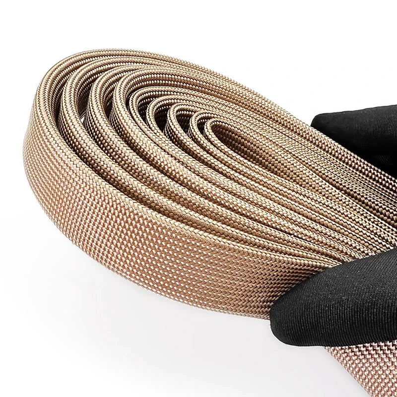 1mm/2/3/4/5-30mm Braided Fiberglass Sleeve 800Deg.C High Tem