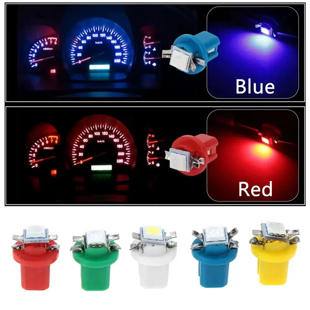 10pcs/20pcs T5 LED Dashboard Bulbs 1-SMD Instrument Gauge Li