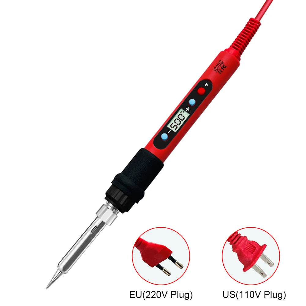 Digital Soldering Iron Set Kit 80W with ON/OFF Switch Adjust