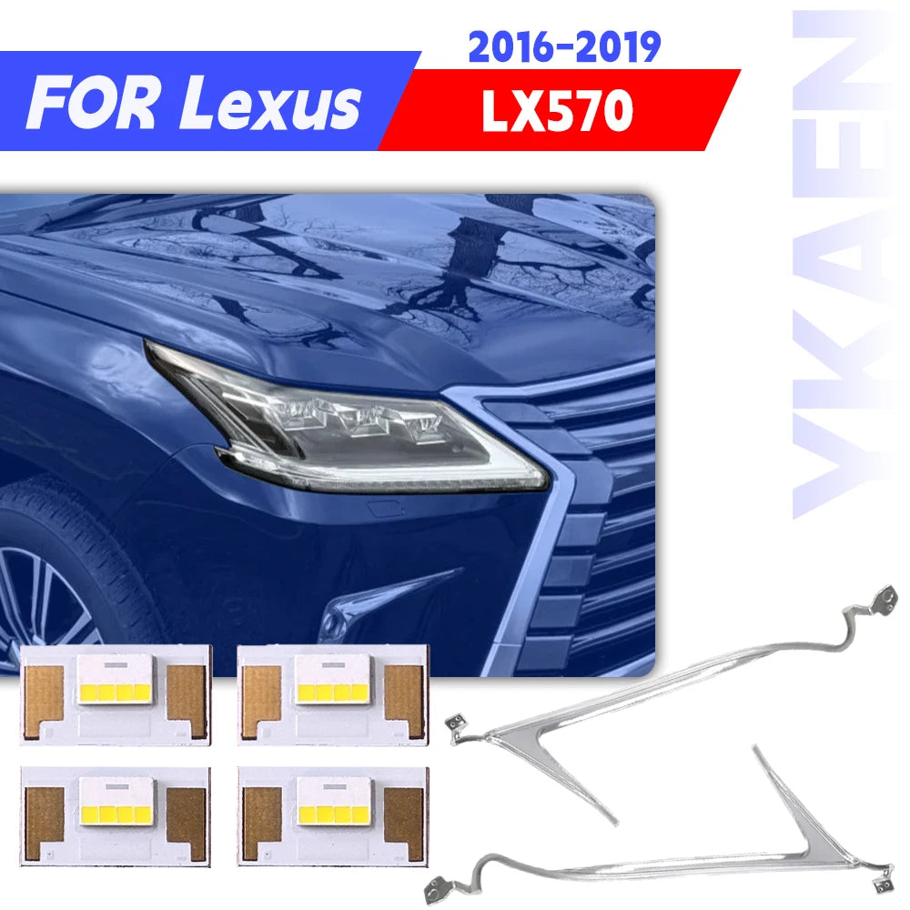 Angel Eye DRL LED Chip Boards For Lexus LX570 2016-2019 Headlight Daytime Running Light Tube Light Guide