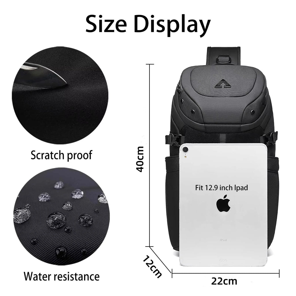 Anti Theft Sling Bag Shoulder Crossbody Backpack Waterproof 