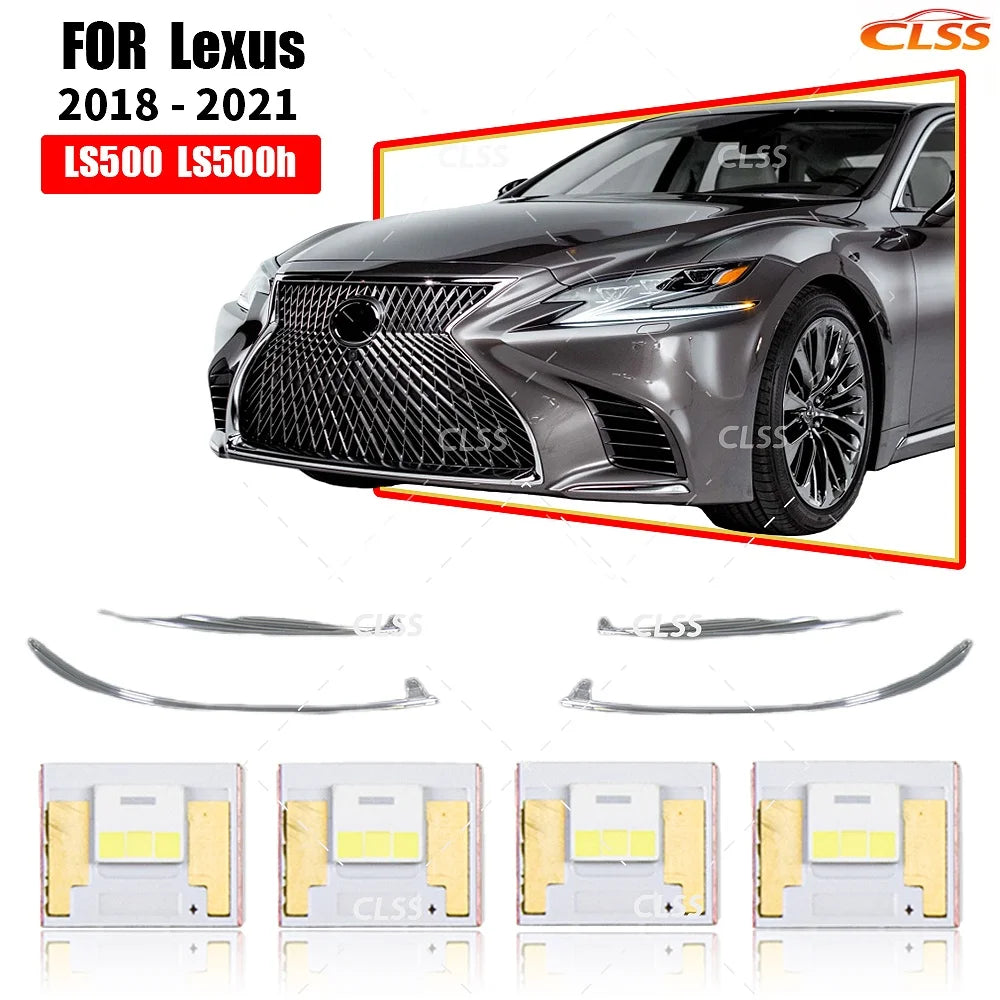 Headlight DRL LED Chips Board Acrylic DRL Light Guide Strip Daytime Running Light Tube Bar for Lexus