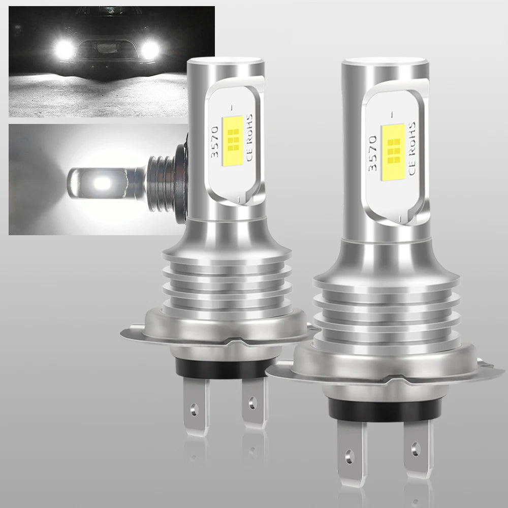 4PCS H7 LED Headlight KIT Combo Bulbs High Low Beam Super Br
