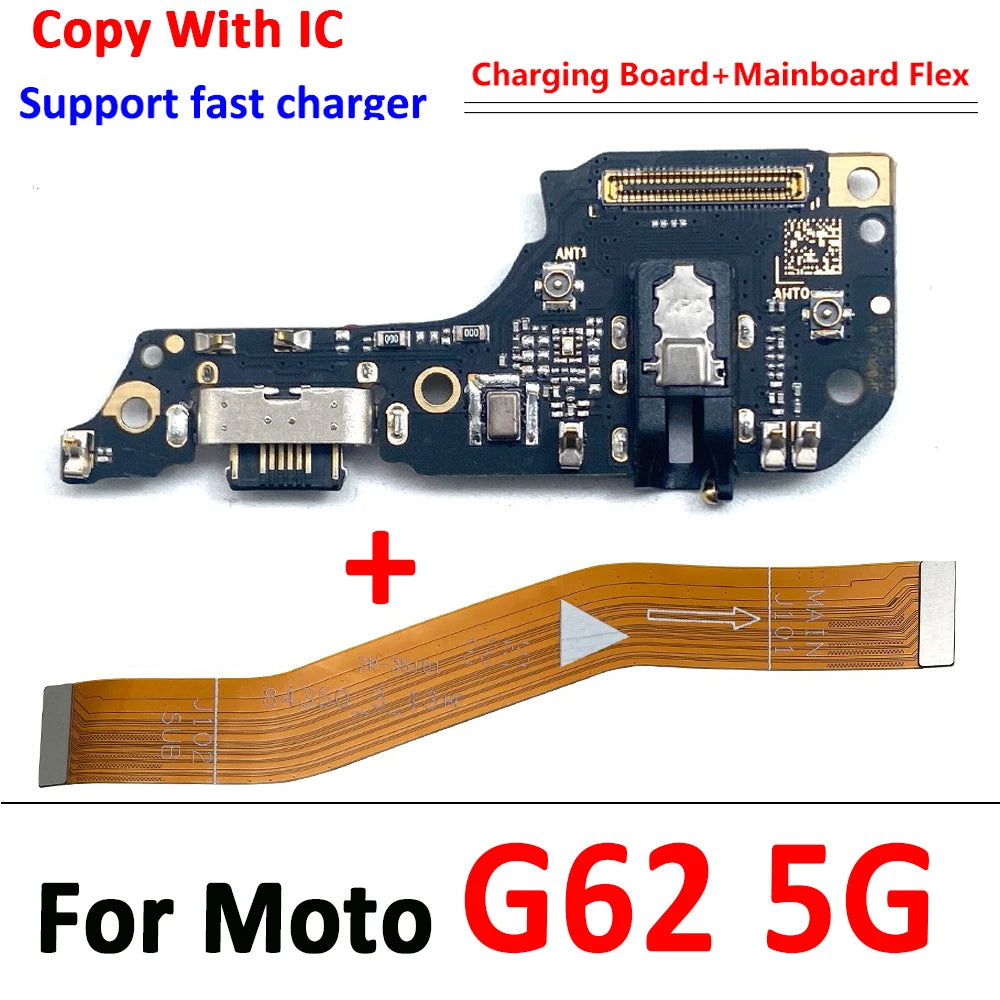 NEW USB Charging Port Board Main Board Motherboard Connector Flex Cable For Moto G31 G41 G42 G50 G51 G62 5G G60 G71 G100 G 5G