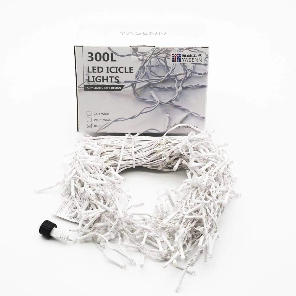 Christmas Outdoor Lights 20m Street Garland Winter Led Icicl