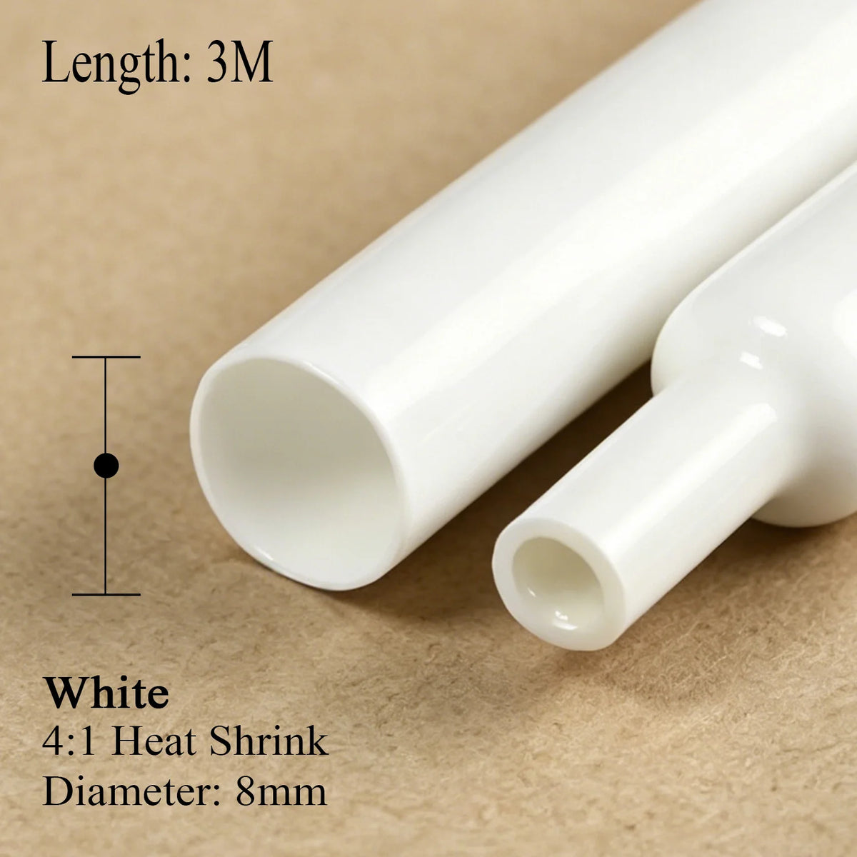 1Pcs With Glue Dual Wall 4/1 Heat Shrink Tube 4/6/8/12/16/20/24/32mm Shrinkable Tubing Adhesive Wrap Wire Sleeve 1/3 meter