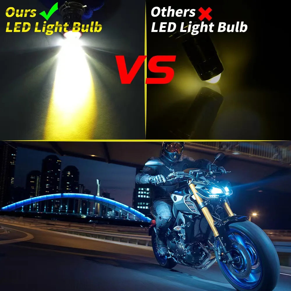 H4 LED Motorcycle H6 LED Moto Motorcycle Headlight White Yel