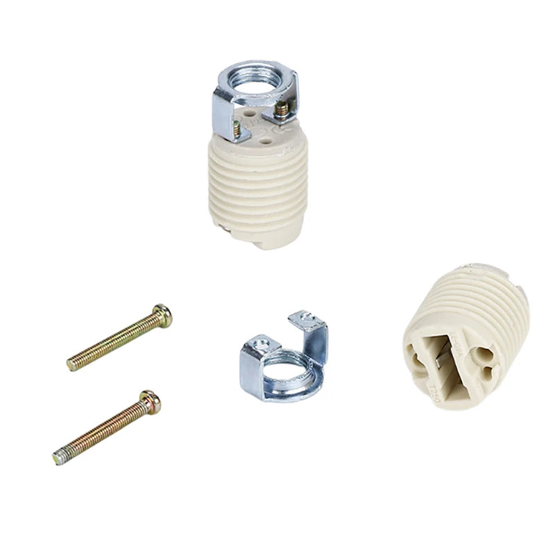 New G9 Screw DIY Light Ceramic Lamp Holder Household Table F