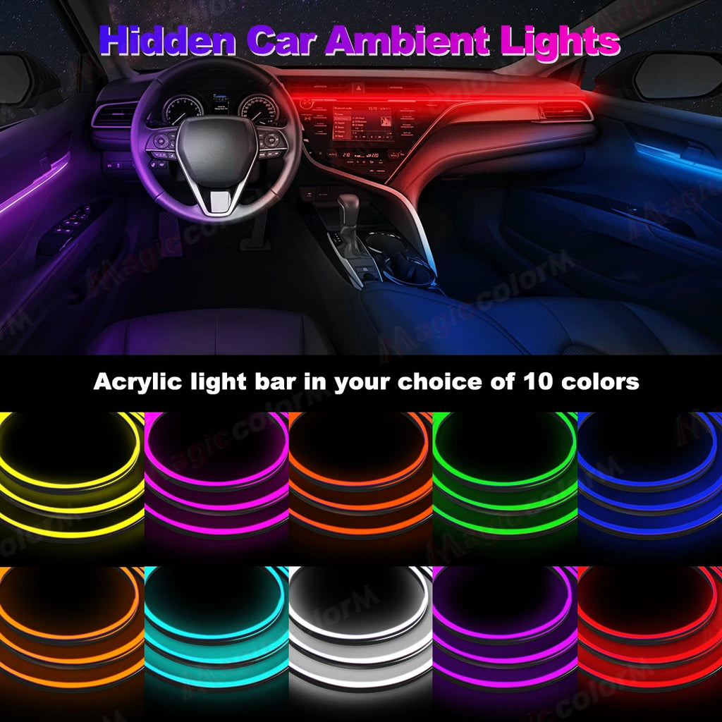 Vgetting Ambient Light 110CM LED Acrylic Strip For Auto DIY 