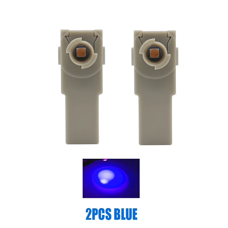 2Pcs Car Interior LED Signal Foot Light Ambient Lamp Indoor Footwell Bulbs Foot Nest Ice Blue White Pink Yellow For Lexus CT200h