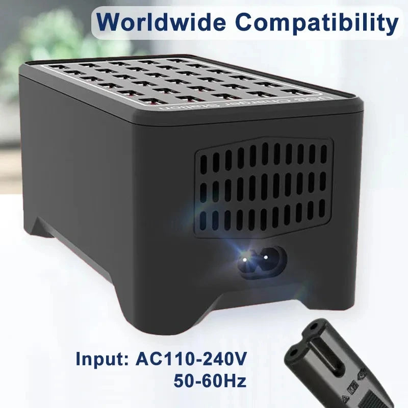 USB Charger 10 15 20 25 30 Ports HUB 150W Universal Wall Des