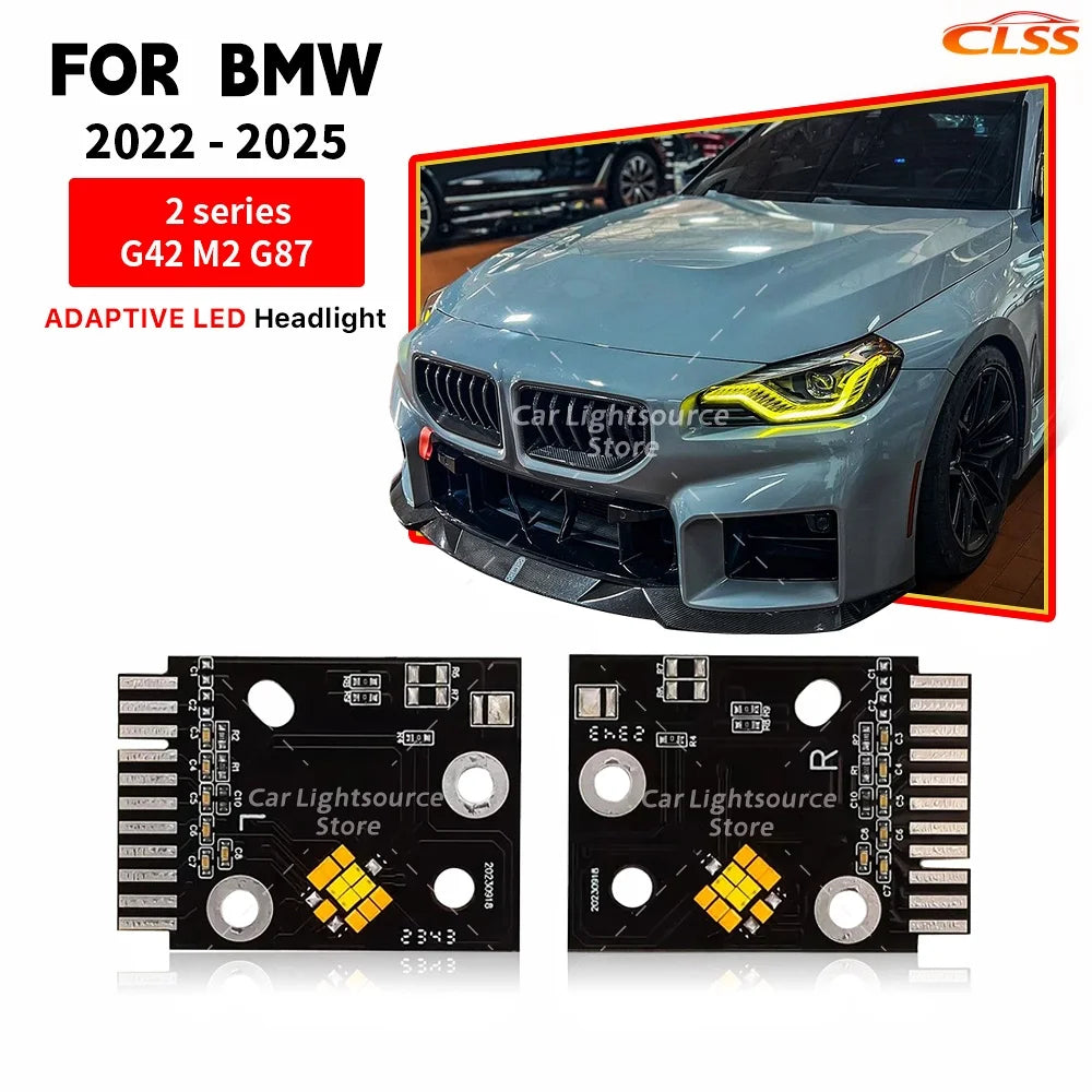 Angel Eye LED DRL Boards For BMW G42 G87 M2 2 Series M240I 21-24 Adaptive Headlight Daytime Running Light