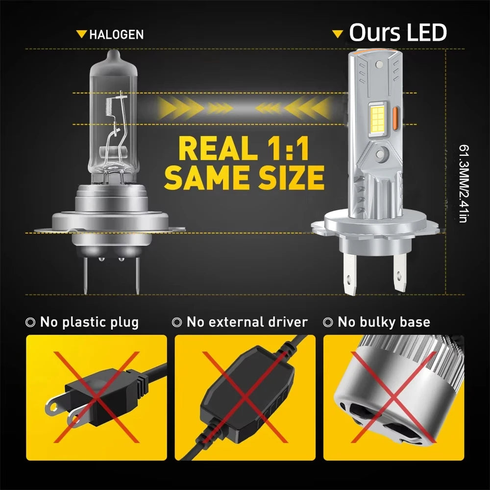 2/4Pcs LED Headlight Bulb 50000LM High Low Beam For Toyota P