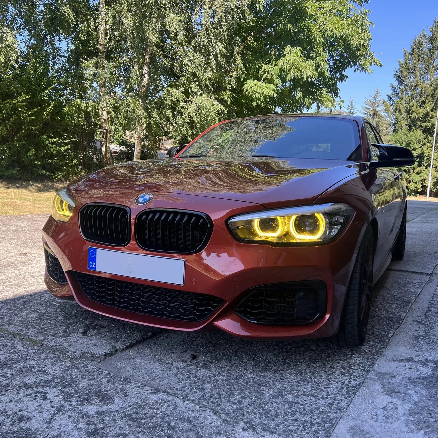 DRL LED Modules Set for 1 Series F20 F21 LCI Adaptive LED Headlight 2016 to 2019 CSL Yellow DRL Led Modules