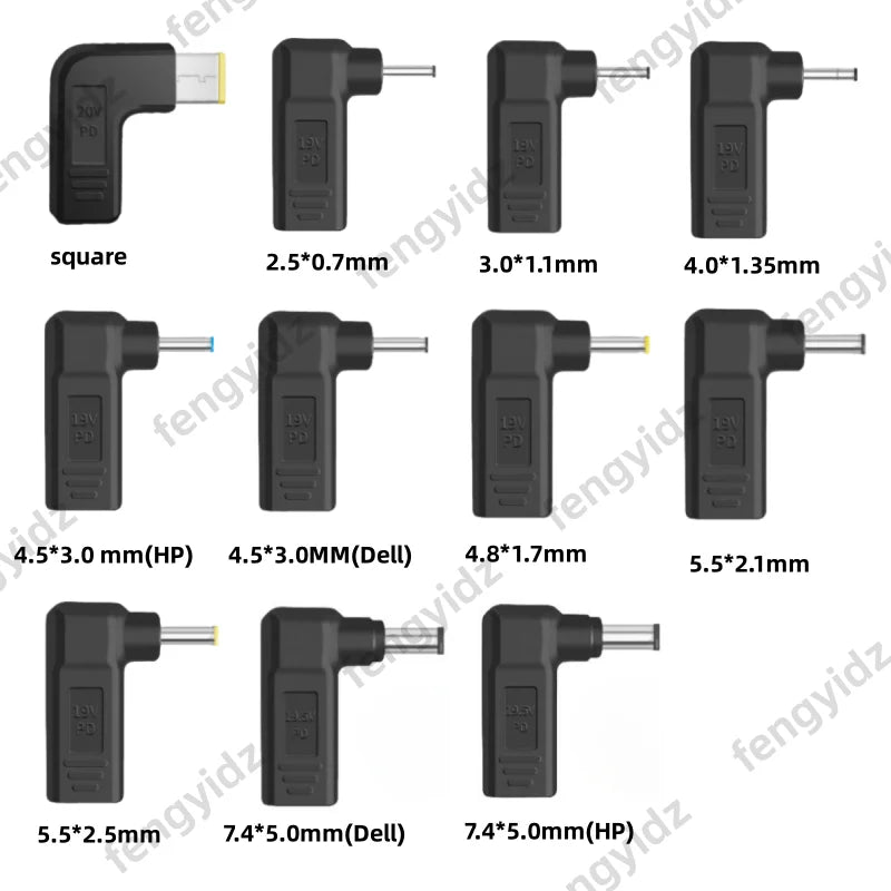 Laptop Power Adapter Connector Dc Plug USB Type C Female to 