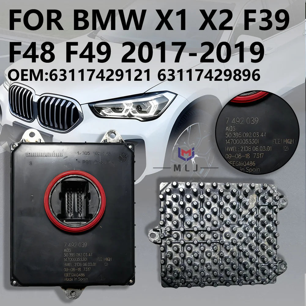 LED Headlight Driver Module Angel Eyes DRL Control Unit For BMW X1 F48 X2 F39 2017-2019 for BMW F48 F39 X2
