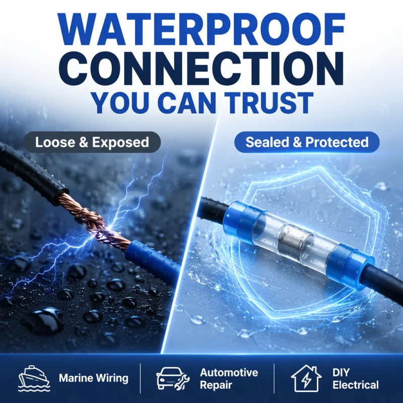 Waterproof Solder Seal Heat Shrink Butt Connectors Lug Termi