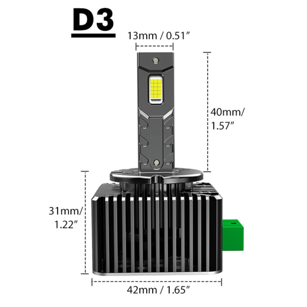 BEVINSEE D1S D3S D2S D5S D1R D3R CANBUS LED Headlight Bulbs 70W 7000LM 6000K White for Audi BMW for VW for Golf for HID Upgrade