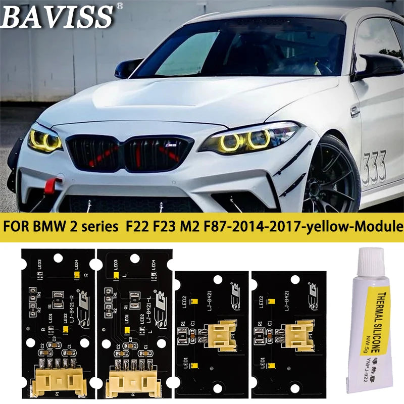 DRL multicolor LED boards F22 F23 daytime running lights Amber 1 set for BMW F87 F23 M2C