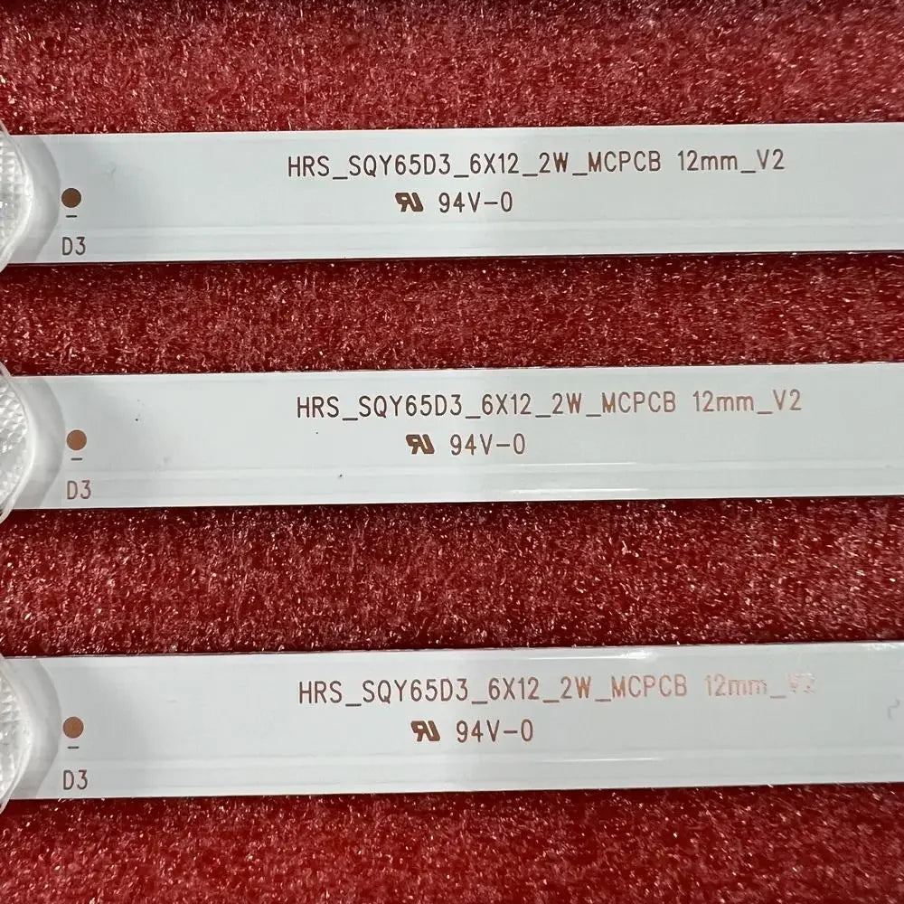 LED Backlight Strip for RCA RTU6550 RNSMU6536 RNSMU6540 HRS_SQY65D3_6X12 AE0110516 AE0110486 AE0110489