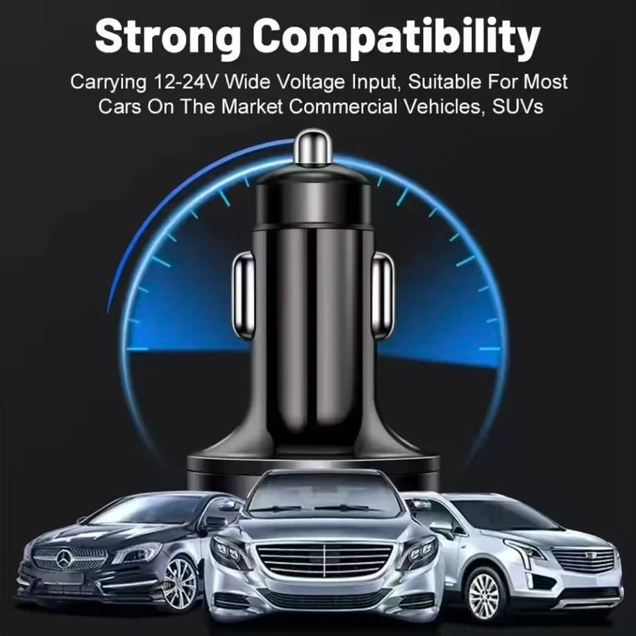 6 in 1 Multi Port Car Charger Super Fast Charging PD QC3.0 U