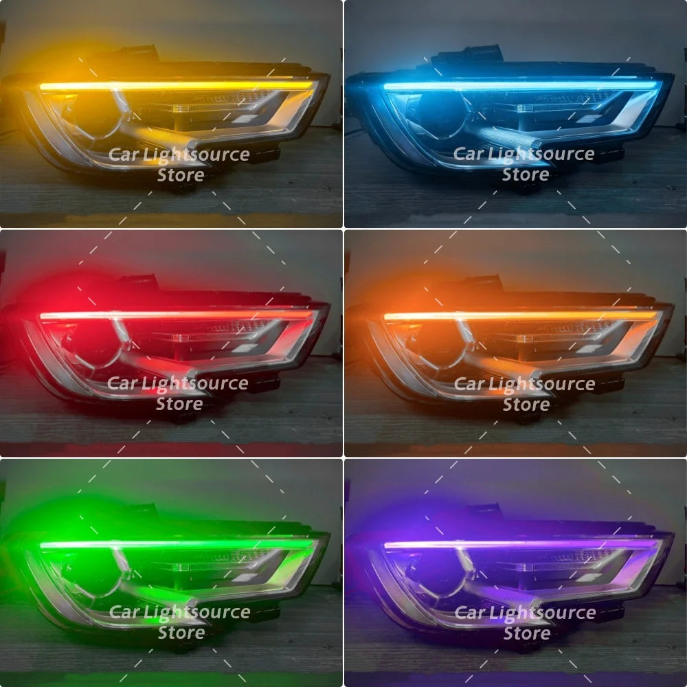 DRL LED Board Amber Blue Red For Audi A3 S3 8V 2017-2020 Xenon Headlight Daytime Running Light Module