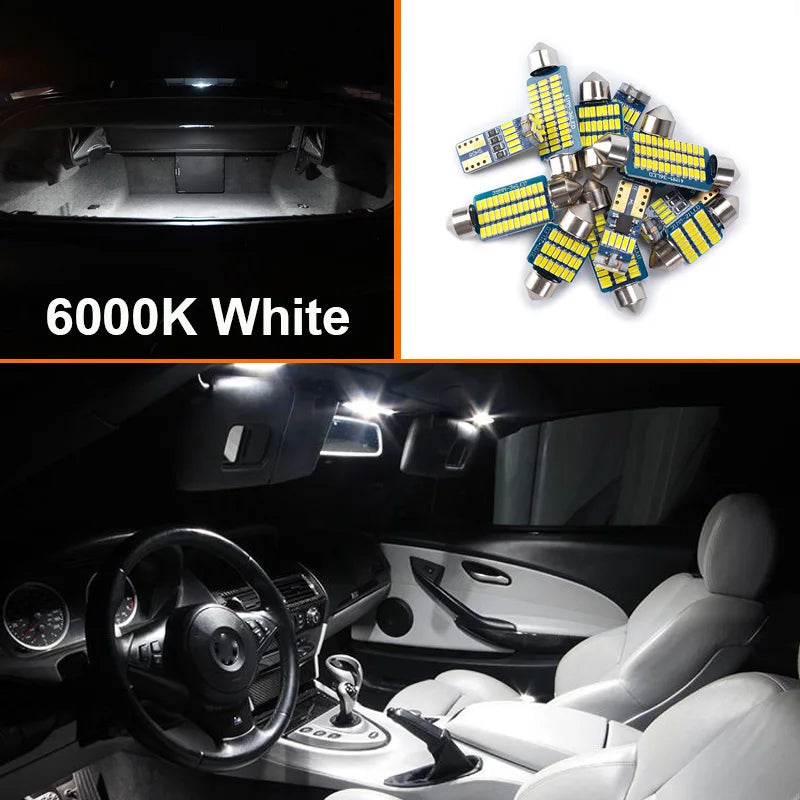 Canbus LED Interior Light Kit For Mitsubishi Outlander 1 2 3 4 2001-2016 2017 2018 2019 2020 2024 Car Ceiling License Plate Bulb