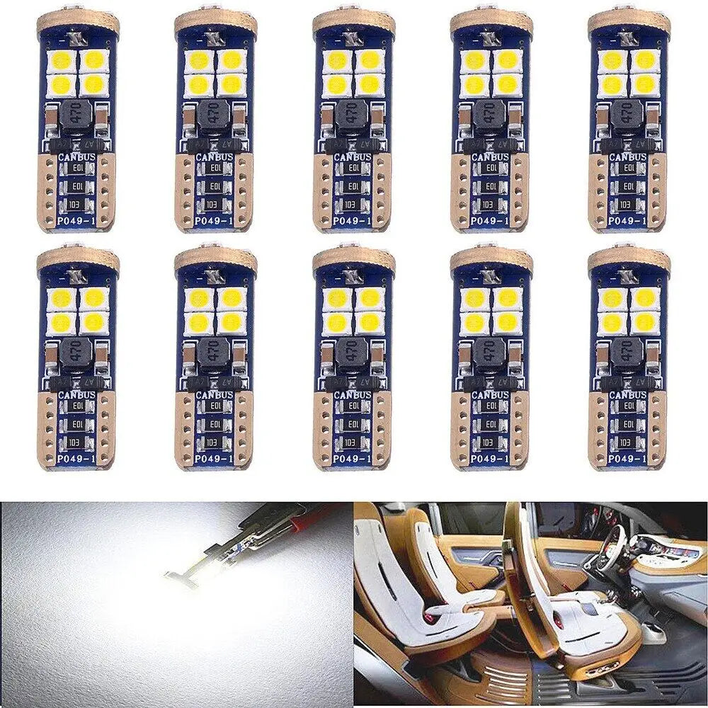 10pcs/4pcs/2pcs/1pc T10 Interior Lights 3030smd 12SMD LED Pa