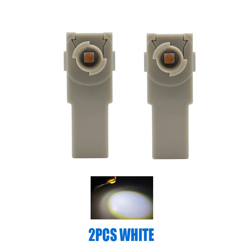 2Pcs Car Interior LED Signal Foot Light Ambient Lamp Indoor Footwell Bulbs Foot Nest Ice Blue White Pink Yellow For Lexus CT200h