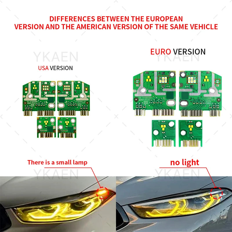 Angel Eye DRL Modules For BMW 8 Series M8 G14 G15 F91 F92 F93 G16 840i M850i Blue Red Daytime Running Light