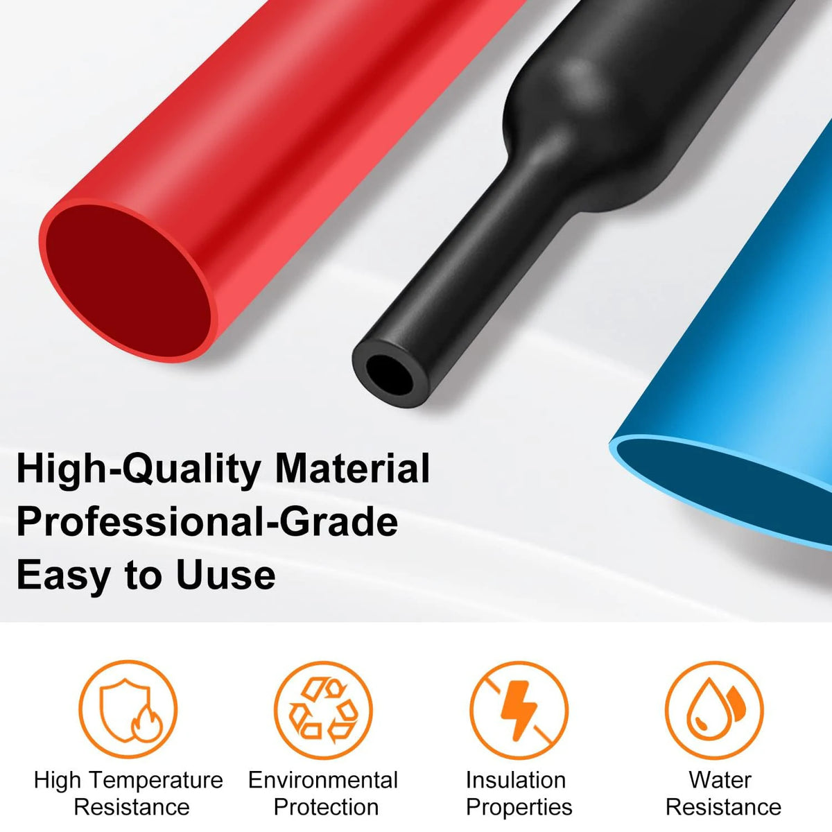 580/560Pcs Heat Shrink Tubing Kit EVA Material in 6 Colors 1