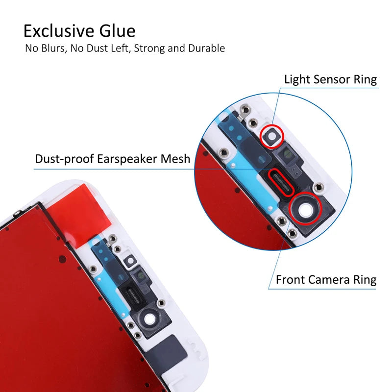 Lcd Display For Iphone 4 4S 5 5S 6 6S 7 8 Plus 7P 8P Black W