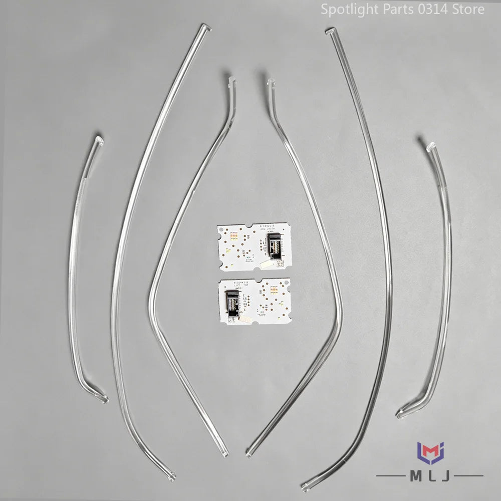 DRL Light Guide Strip Light Tube Bar White DRL Chip Angel EYe Board for Renault 2018-2020